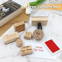 ✇✤ Personalized Wood Stamps Rubber Stamp Seal Custom Clear Logo For Invitation Party Decoration Stamps or Scrapbooking