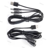 22awg 3A USB 2.0 male to 2 way DC male Female Male Splitter Cable plug 5.5x2.5mm Power supply Cord adapter Connector for Strip WDAGTH