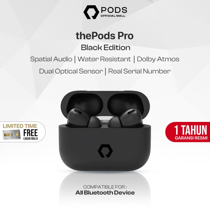 Limited Edition Thepods Pro Black Imei Serial Number Detectable Spatial Audio Real