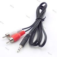 3.5mm Jack Mini Plug to 2 Male Rca Stereo Phono Audio Speaker Adapter Splitter Extension cord AUX Cable connectors YB21TH