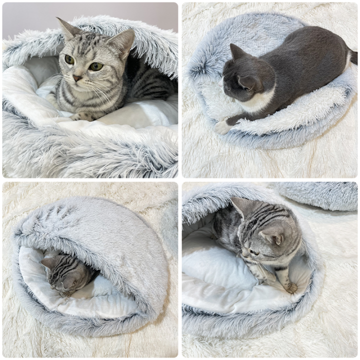 plush-cat-bed-round-cat-cushion-cat-house-2-in-1-warm-cat-basket-sleep-bag-cat-nest-kennel-for-small-dog-cat-dog-bed