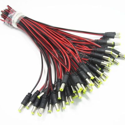 12V DC Connectors Male Female jack cable wire line adapter plug power supply 5.5 x 2.1mm for LED Strip Light driver CCTV Camera  Wires Leads Adapters