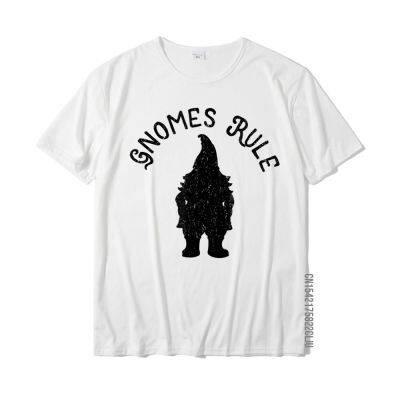 Gnomes Rule LitRPG Gnome T-Shirt Design Men Tshirts Designer Cotton T Shirt 3D Printed