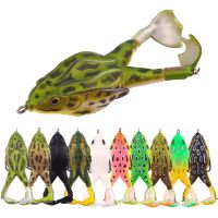 Frog Lure Double Propeller Legs Silicone Soft Baits 13.6g 16.6g Topwater Wobblers Artificial Bait For Bass Catfish Fishing Tools Lures Baits