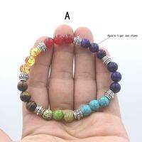 7สร้อยข้อมือ Chakra Mala สำหรับเครื่องประดับผู้หญิง