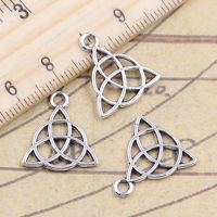 [HOT] 20pcs Charms Knot Amulet 18x16mm Antique Silver Color Pendants Making DIY Handmade Jewelry Factory Wholesale