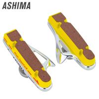 ASHIMA Carbon Fiber Wheel Brake Pads Carbon Ring Dedicated Road Bike Brake Rubber Cycling Bicycle Brake Pads Yellow Black Other Bike parts