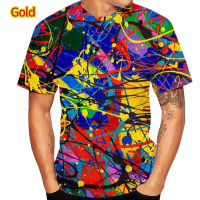 2023 New Fashion Abstract T-shirt 3D Printing Mens Casual Cool Hip Hop Short Sleeve Top 2XS-6XL