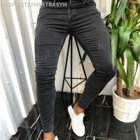 ♦✐Europeu E E Americano Dos Homestivens Pequeno Pé Jeans Preto Magro Nova Primavera Outono Moda Lazer Calas De Fitness