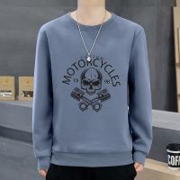 [COD] new mens round neck sweater trendy brand casual loose large size sports bottoming W4172