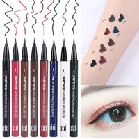 8 Colors Liquid Eyeliner Pen Waterproof Ultra-fine Tip Long-lasting Eye Liner Pencil Eyes Makeup Professional Fast Dry Cosmetics