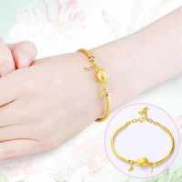 ?พร้อมส่ง? สร้อยข้อมือ ฮัลโหลคิตตี้ น่ารัก ชุบเงิน ชุบทอง เงิน 925