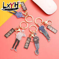 [LXYH- COSER KING] 1pcs Jujutsu Kaisen ดาบพิฆาตอสูร พวงกุญแจอะคริลิค Breathing Skills ลมหายใจดาบ Keychain Itadori Yuji Fushiguro Megumi