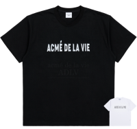 [Acme De La Vie] เสื้อยืด ADLV โลโก้แขนสั้นโครเมี่ยม3D ของแท้100%