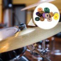 20 Pc กลองที่มีสีสันชุด Cymbal Felt Pads Percussion อุปกรณ์เสริมชุด Pad ป้องกันสำหรับชั้นวางชิ้น Felt Cymbals