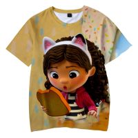 2023 NewGabby S Dollhouse เสื้อยืดแขนสั้นแฟชั่น3D Street เครื่องแต่งกายผู้ใหญ่เสื้อผ้าเด็ก