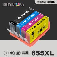 【HOT】 HG MEGA STORE HINICOLE แทนที่เข้ากันได้4ชิ้นสำหรับ HP655หมึกสำหรับ Deskjet 3525 4615 4625 5525 6520 6525เครื่องพิมพ์6625