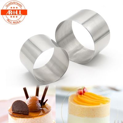 5 6 7 8 9 cm Small Mini Round Cake Mousse Ring Mold Mould Stainless Steel Bakeware Baking Mold Ring Metal Cake Ring 2 inch