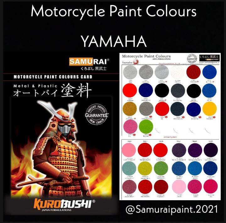 Samurai Paint Yamaha Motorcycle paint colours Japan Formulations Cat