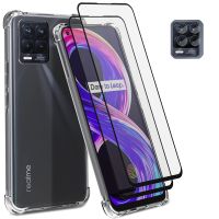 [SOSO 3C accessories] Realme กล้องไมกา10ตัวฟิล์มกันรอยหน้าจอสำหรับ Realmi 9i 9pro 9 Pro Plus Realme 7 8 8i 5G 4G เคสกระจกเทมเปอร์ C20 C21ลามินา