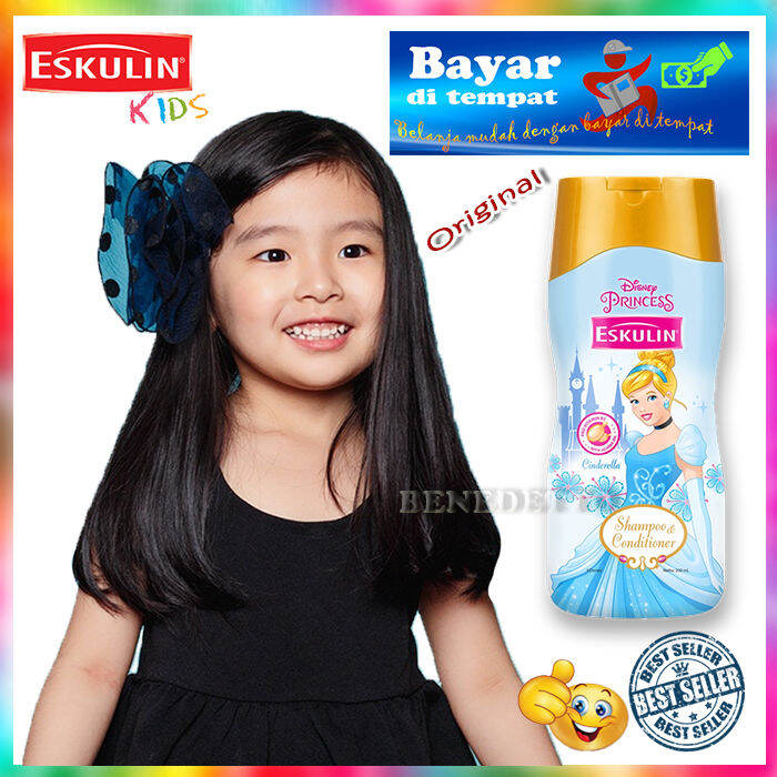 Eskulin Kids Shampoo & Conditioner 200ml BPOM Shampo Penghitam Rambut ...