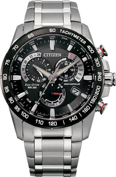 citizen-eco-drive-pcat-mens-watch-black-dial-stainless-steel-silver