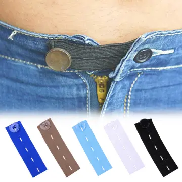 5PCS Scalable Metal Button Extender for Pants Jeans Magic Spring Free  Sewing Adjustable Waist Expand Buckle
