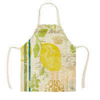 1Pcs Moroccan Pattern Butterfly Lemon Kitchen Apron Baking Accessories Sleeveless Aprons for Men Women Home Cleaning Tools