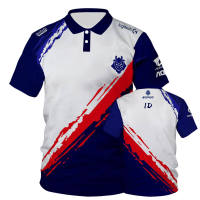 G2 Team E-sports Youth Enthusiasts POLOT Shirt League Of Legends CSGO Game Fans Black Summer POLO Short-sleeved Outdoor Top 07（Contact the seller, free customization）