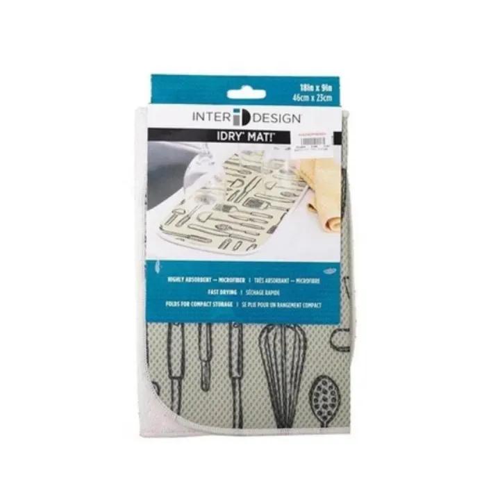 Interdesign Kitchen Mat Utensil Sage/Ivory 40046Es Lazada PH