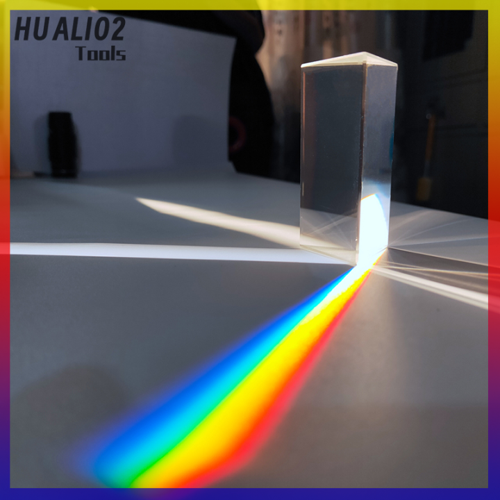 การทดลองใช้แสงฟิสิกส์เพื่อถ่ายภาพทำจากคริสตัลสายรุ้งหลากปริซึมสามเหลี่ยม-huali02