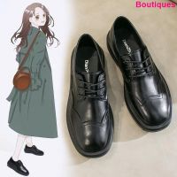 British small leather shoes women 2020 new spring black r Japanese college s