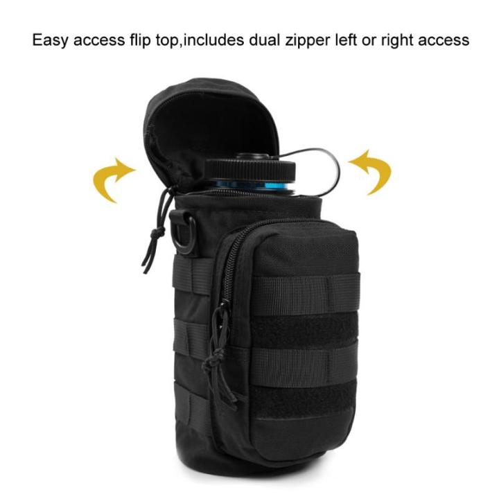 Onetigris Tactical EDC Water Bottle Pouch MOLLE Sports Bottles SNIPER Water  Bottle Holder Bag With Shoulder Strap