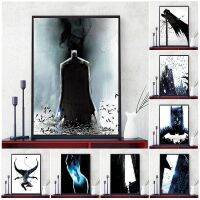 ✐❆ Black Night Bat Master City Bat Hero Wall Art ภาพวาดผ้าใบ Modern Animation Super Hero โปสเตอร์และพิมพ์เด็กตกแต่งบ้าน