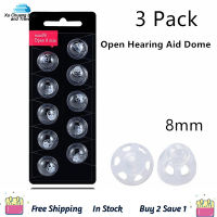 THLA3P Hearing Aid Dome for Oticon Minifit Bass 8mm Open (3 Pack), Oticon Hearing Aid Supplies Universal Dome