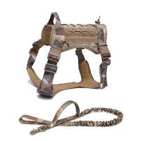 Military Tactical Dog Harness Leash Set Enforcement K9 Working Dog Harnessses Vest For Small Large Dogs Training Dropship
