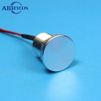 PS001 IP68 waterproof 12mm flat head momentary Aluminum oxidation small piezo switch Electrical Circuitry  Parts