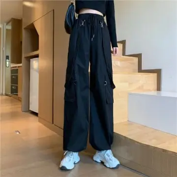 2023 Pants Women Hippie Streetwear Oversize Pockets Cargo Trousers Harajuku