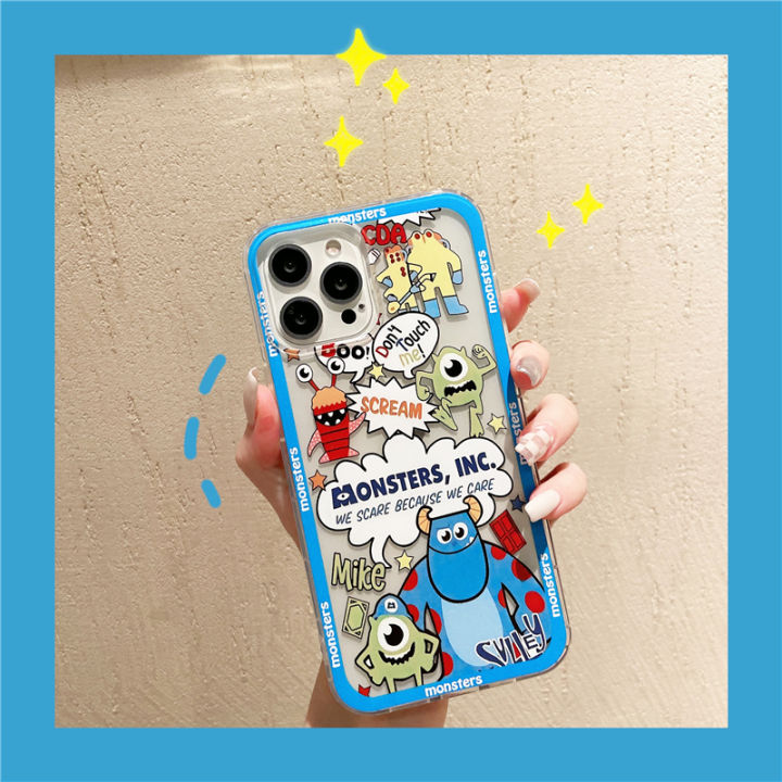 เคสโทรศัพท์ใหม่สำหรับ-honor-90-pro-เคสลายการ์ตูนมอนสเตอร์แบบเรียบง่ายพร้อมซิลิโคนนิ่มและคุณสมบัติป้องกันการเคาะแบบโปร่งใสสำหรับเคส-honor-90