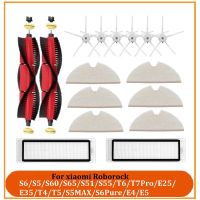 16 PCS Main Brush Side Brush HEPA Filter for S6/S5/S60/S65/S51/S55/T6/T7Pro Robot Vacuum Replacement