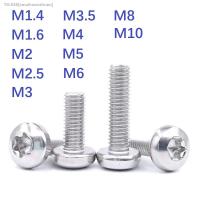 ✈﹍♝ Torx round head screw GB2672 M2 M2.5 M3 M4 M5 M6 six lobe 304 stainless steel pan head torx machine security screw