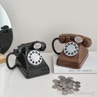 ∏✻► Telefone vintage Money Saving Boxes Figurinhas decorativas Sala de estar simples Enfeites mesa Mealheiro criativo Presentes aniversário