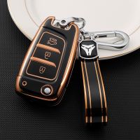 [HOT CPPPPZLQHEN 561] TPU Car Flip Key Case สำหรับ Hyundai I30 I35 I40 Elantra Solaris Tucson KONA Genesis Santa Fe Azera Key Shell Fob Protector