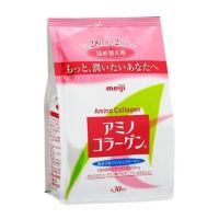 Meiji Amino Collagen 5,000 mg รีฟิล  สูตรปกติขาว  เมจิ อะมิโน คอลลาเจน ชนิดผง 214g คอลลาเจนญี่ปุ่น