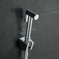 Solid Brass Hand Held Bidet Shower Head Douche Kit Shatta Bathroom Toilet Bidet Sprayer Jet Tap &amp; Holder &amp; Hose