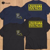 Letter Print Creative Printed Tshirt Louisiana State Police Department Union Justice T Shirts Xs5Xl 100% cotton T-shirt