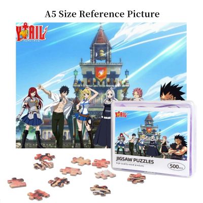 Fairy Tail Natsu Dragneel Wooden Jigsaw Puzzle 500 Pieces Educational Toy Painting Art Decor Decompression toys 500pcs