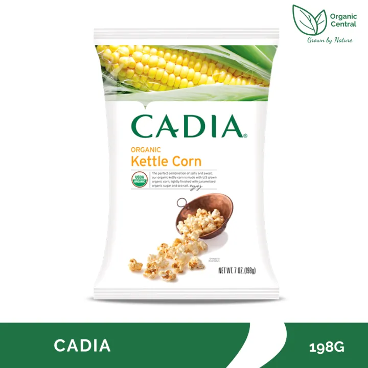 Cadia Organic Kettle Popcorn 198g Lazada PH