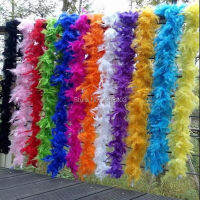 2 หลา \ lot เสื้อผ้าอุปกรณ์เสริมตุรกี Feather Multi สี Strip Fluffy Boa Happy Birthday Party งานแต่งงานอุปกรณ์ตกแต่ง-ea8