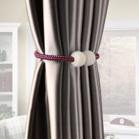 1pc Pearl Magnetic Curtain Clip Curtain Holders Tieback Buckle Clips Hanging Ball Buckle Tie Back Curtain Accessories Home Decor